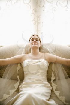 Royalty Free Photo of a Bride in a Tranquil State
