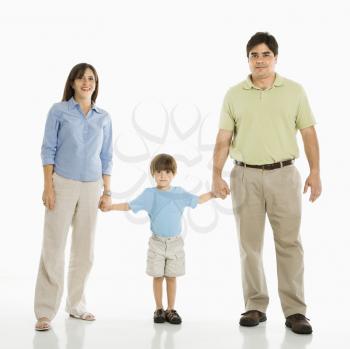 Royalty Free Photo of a Family Standing Together