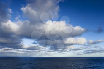 Royalty Free Photo of Clouds Over the Ocean
