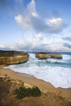 Royalty Free Photo of the London Arch Formation on Coastline of Great Ocean Road, Australia