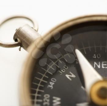 Royalty Free Photo of a Detail of a Compass Pointing Northeast