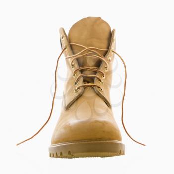 Royalty Free Photo of a Tan Work Boot