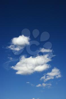 Royalty Free Photo of the Sky With Cumulus Clouds