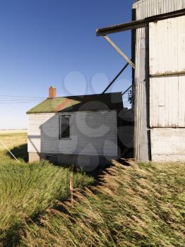 Royalty Free Photo of an Abandoned Structure in a Rural Environment