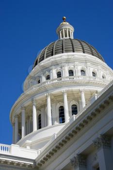 Royalty Free Photo of the Dome at the Sacramento Capitol Building, California, USA