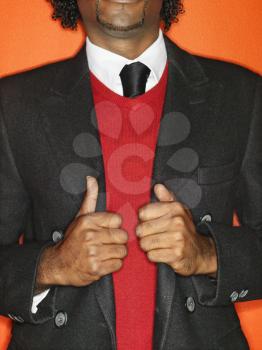 Royalty Free Photo of a Close-up of a Well Dressed Confident Man