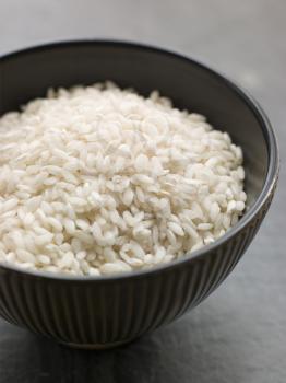 Royalty Free Photo of a Bowl of Uncooked Basmati Rice