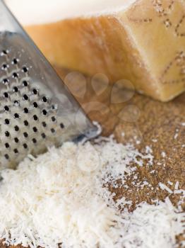 Royalty Free Photo of Grated Parmesan Cheese