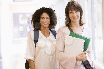 Royalty Free Photo of Two Female Students