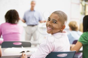 Royalty Free Photo of a Boy in Class