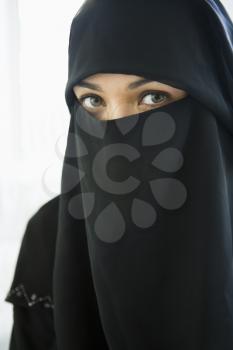 Royalty Free Photo of a Woman Wearing a Veil