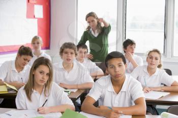 Royalty Free Photo of Students in Class