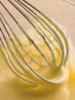 Royalty Free Photo of Hollandaise Sauce Being Whisked