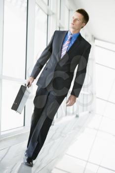 Royalty Free Photo of a Man in a Corridor