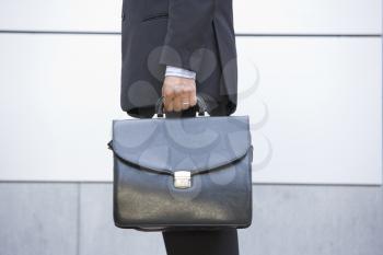 Royalty Free Photo of a Man With a Briefcase