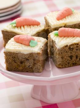 Royalty Free Photo of Carrot Cake Squares