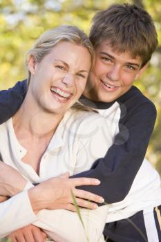 Royalty Free Photo of a Woman and Boy