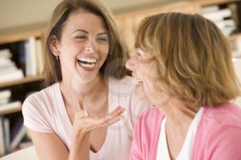 Royalty Free Photo of Two Women Laughing
