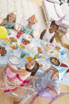 Royalty Free Photo of Children at a Birthday Party