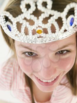 Royalty Free Photo of a Girl Wearing a Crown