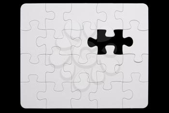 Royalty Free Photo of an Incomplete Puzzle