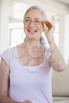Royalty Free Photo of a Woman With New Glasses