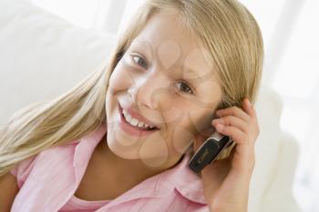 Royalty Free Photo of a Girl Talking on a Cellphone