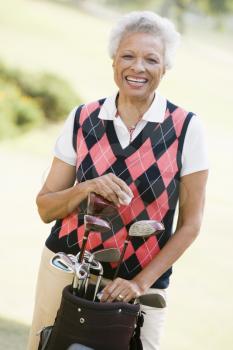 Royalty Free Photo of a Female Golfer