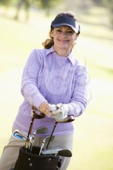 Royalty Free Photo of a Female Golfer