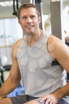 Royalty Free Photo of a Man at a Gym