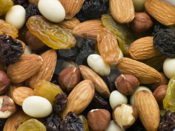 Royalty Free Photo of a Nut and Dried Fruit Mix