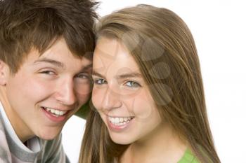 Royalty Free Photo of a Teenage Couple