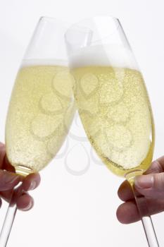 Royalty Free Photo of a Toast With Champagne