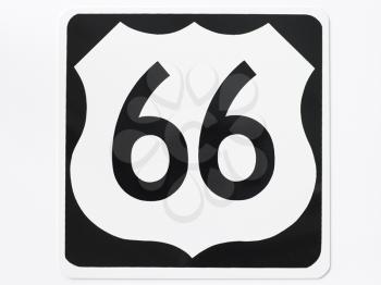 Royalty Free Photo of a Route 66 Sign
