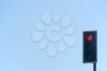 Royalty Free Photo of a Red Traffic Light