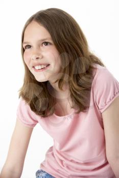 Royalty Free Photo of a Portrait of a Young Girl