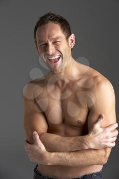 Royalty Free Photo of a Young Man Laughing