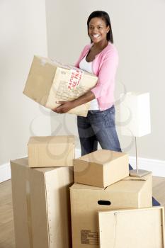 Royalty Free Photo of a Woman Moving