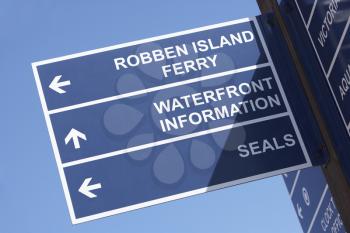 Royalty Free Photo of the Cape Town, Victoria and Albert Waterfront Sign