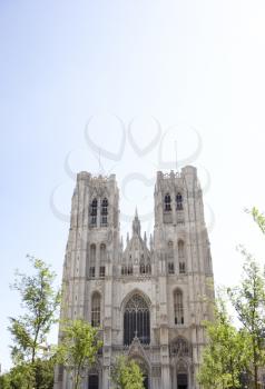 Royalty Free Photo of Saint Michael and St Gudula Cathedral in Brussels