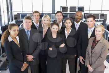 Royalty Free Photo of a Group Shot of Stock Traders