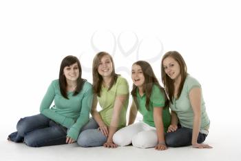 Royalty Free Photo of a Group of Young Girls