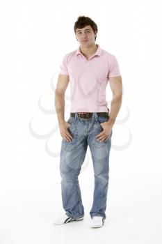Royalty Free Photo of a Boy in Pink