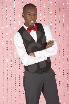 Royalty Free Photo of a Young Man in Formal Attire