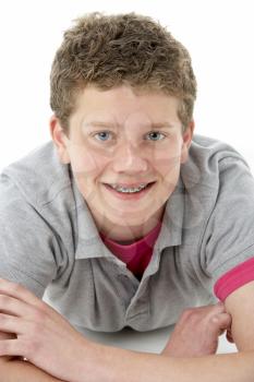Royalty Free Photo of a Boy With Braces