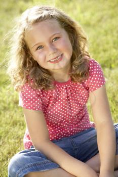 Royalty Free Photo of a Little Girl Outside
