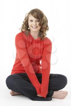 Royalty Free Photo of a Girl in a Red Sweater