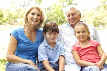 Royalty Free Photo of Grandparents With Grandchildren