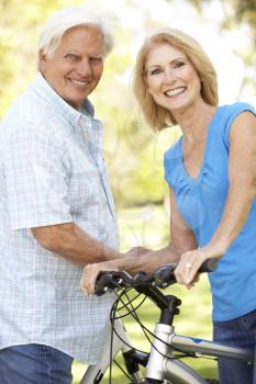 Royalty Free Photo of a Couple Cycling