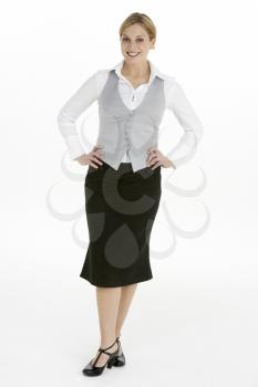 Full Length View of Female Business Woman